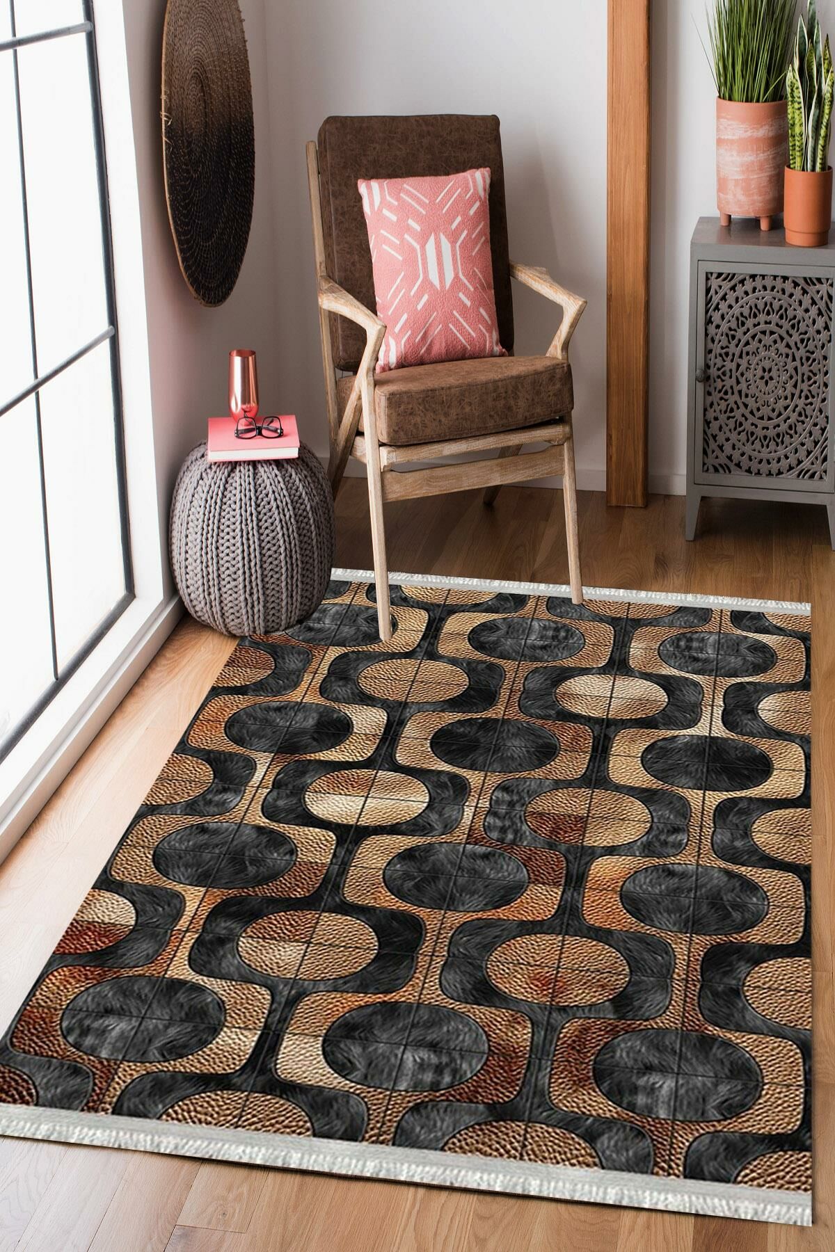 Homier Westa Kalitesi Yıkanabilir Kaymaz Taban Kilim Ve Yolluk H-PW-8032