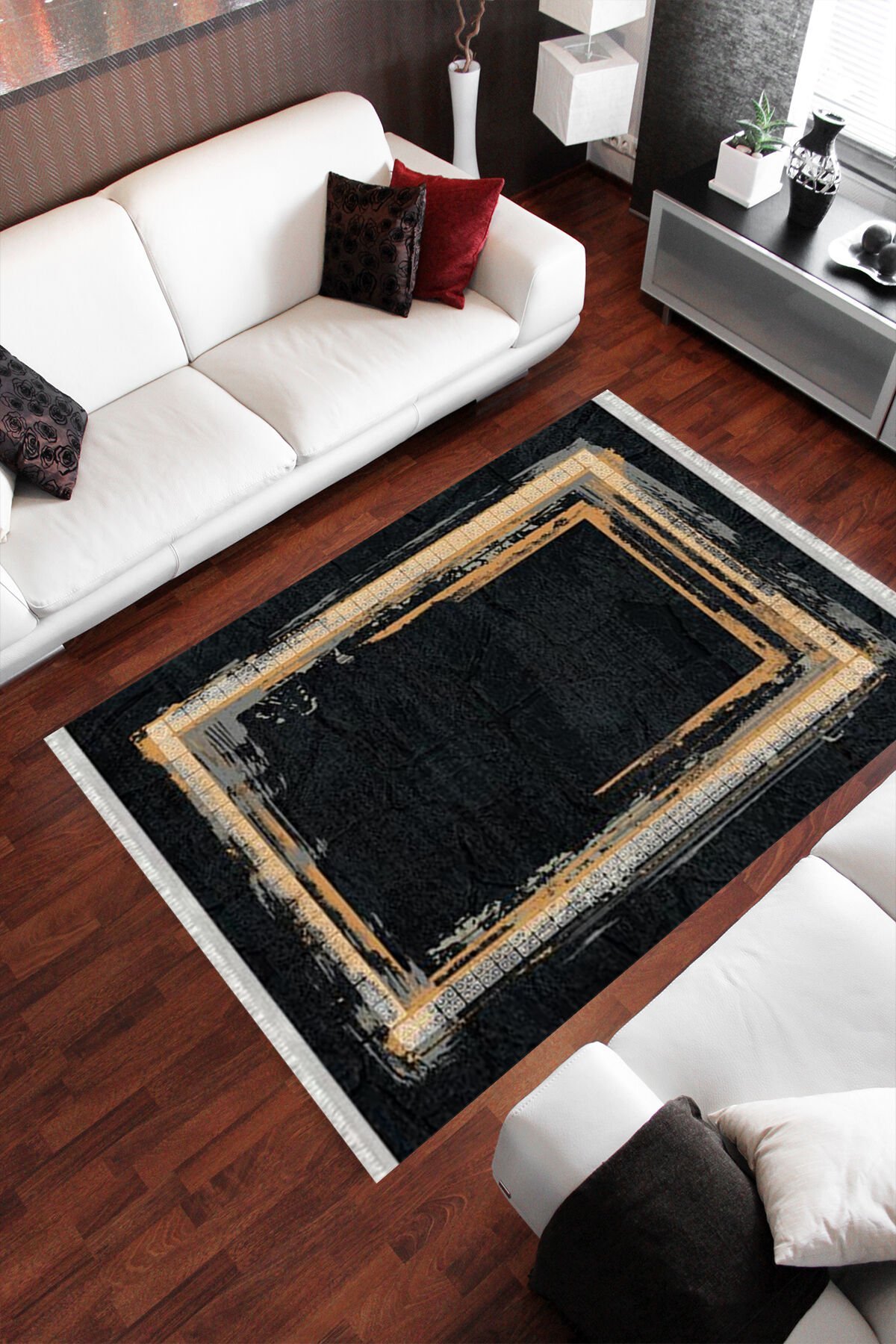 Homier Punto Quality Washable Non-Slip Base Carpet and Runner H-MD-0074A