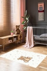 Homier Perlasoft Kalitesi Yıkanabilir Kaymaz Taban Halı Çocuk Odası H-CK-10108A