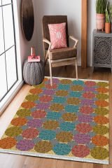 Homier Cotton Quality Washable Non-Slip Floor Rug and Floor Mat H-PW-8051B