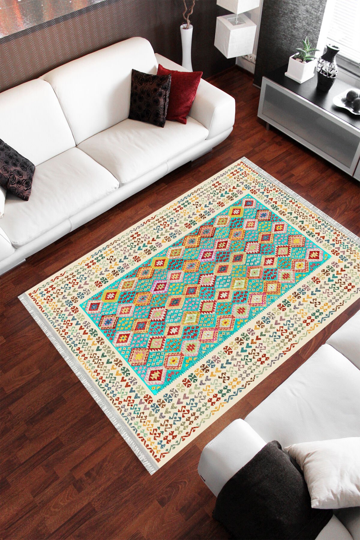 Homier Cotton Quality Washable Non-Slip Floor Rug and Floor Mat H-OT-4130A