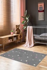 Homier Perlasoft Kalitesi Yıkanabilir Kaymaz Taban Halı Çocuk Odası H-CK-10110B