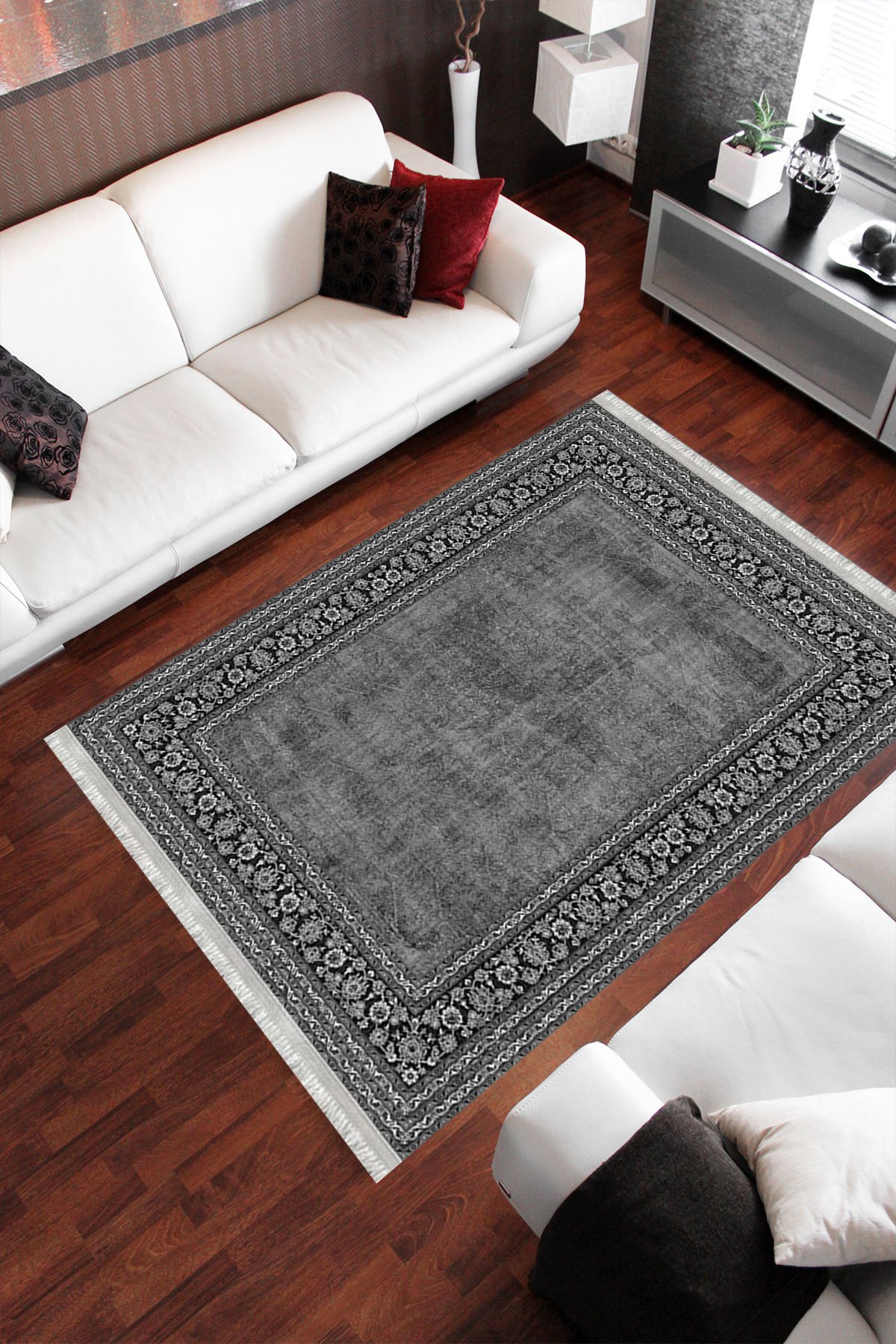 Homier Punto Quality Washable Non-Slip Base Carpet and Runner H-KS-3058A